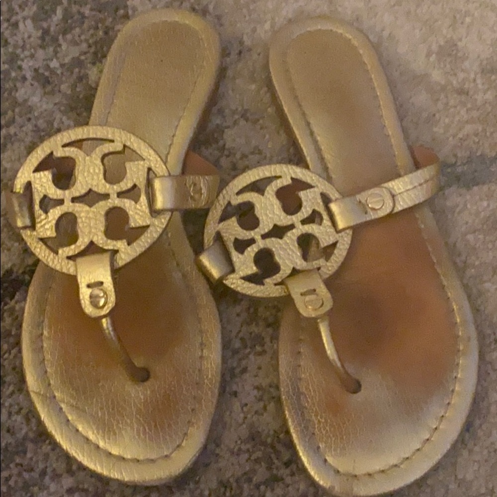 Tory Burch Miller Sandals in gold